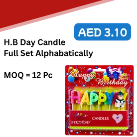 H B Day Candle 